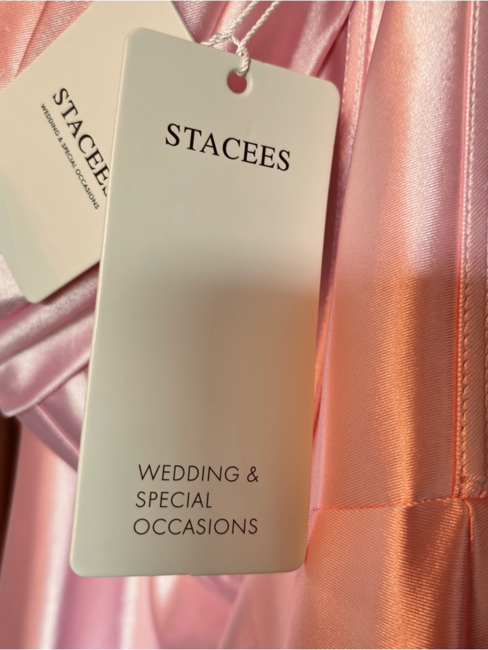 STACEES NWT! Blush Pink Prom Homecoming Maxi Dress sz 4 Corset style LaceUp Back - Picture 12 of 12